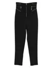 Elisabetta Franchi Zip-fastening Trim-detail Trousers In Black