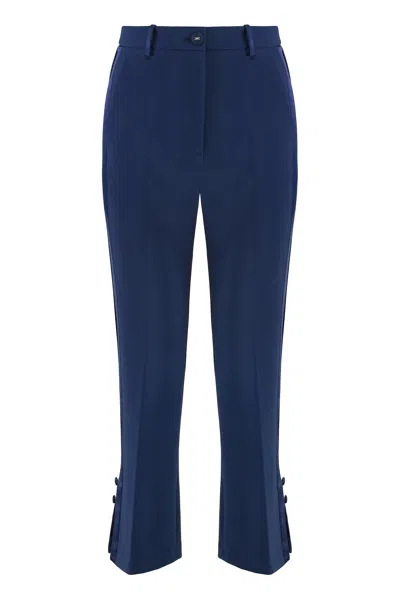 ELISABETTA FRANCHI ELISABETTA FRANCHI CROPPED FLARED TROUSERS
