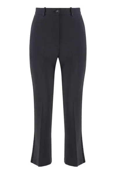 ELISABETTA FRANCHI ELISABETTA FRANCHI CROPPED FLARED TROUSERS