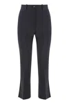 Elisabetta Franchi Cropped Flared Trousers In Black