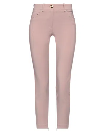 Elisabetta Franchi Cropped Pants In Light Brown