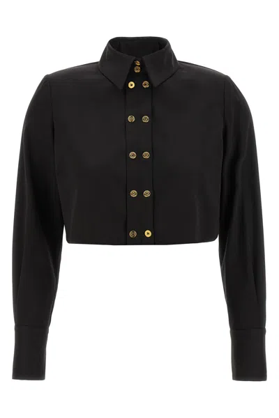 ELISABETTA FRANCHI CROPPED SHIRT