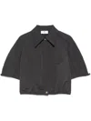 Elisabetta Franchi Cropped Shirt In Grey