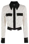 Elisabetta Franchi Long Sleeve Shirt With Elasticated Hem And Pockets In Multi