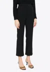 Elisabetta Franchi Cropped Tailored Pants In Black