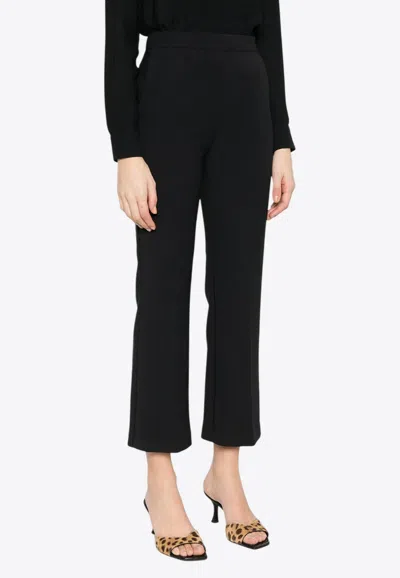 Elisabetta Franchi Cropped Tailored Pants In Black