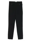 Elisabetta Franchi Cropped Tailored Trousers In Black