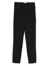 Elisabetta Franchi Cropped Tailored Trousers In Black