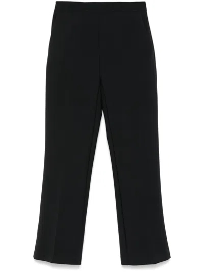 Elisabetta Franchi Cropped Trousers In Black