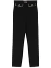 Elisabetta Franchi Cropped Trousers In Black