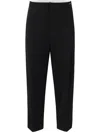 Elisabetta Franchi Wool Pleated Casual Pants In Black
