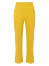 Elisabetta Franchi Cropped Trousers In Yellow