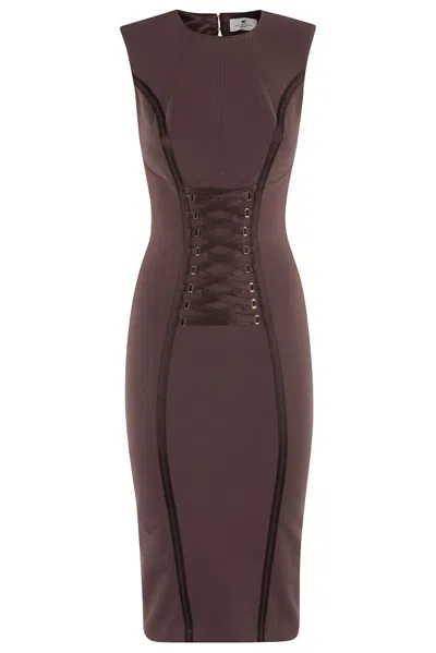 Elisabetta Franchi Abito In Brown