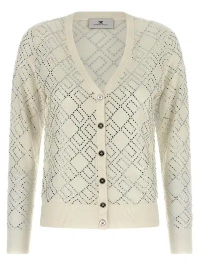 ELISABETTA FRANCHI CRYSTAL CARDIGAN