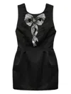 Elisabetta Franchi Crystal-embellished Dress In Black