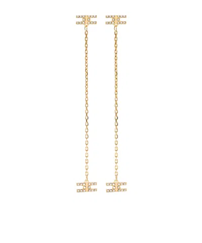 Elisabetta Franchi Crystal-embellished Earrings In Yellow