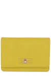 Elisabetta Franchi Groumette Chain Small Shoulder Bag In Gold