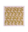 Elisabetta Franchi Curry Quarzo Floral Foulard Scarf In Yellow