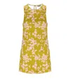 Elisabetta Franchi Floral Satin Dress With Tulle Back And Side Zipper