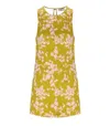 Elisabetta Franchi Floral Satin Dress With Tulle Back And Side Zipper
