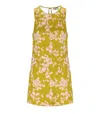 Elisabetta Franchi Floral Satin Dress With Tulle Back And Side Zipper