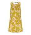 Elisabetta Franchi Floral Satin Dress With Tulle Back And Side Zipper