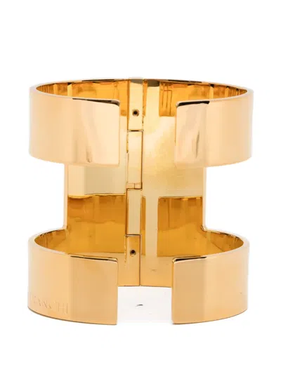 Elisabetta Franchi Cut-out Bracelet In Gold