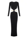 Elisabetta Franchi Cut-out Chain Maxi Dress In Black