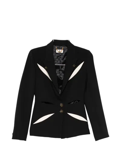 Elisabetta Franchi Cut-out-detail Blazer In Black