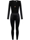 Elisabetta Franchi Cut-out Detailed Jumpsuit In Black