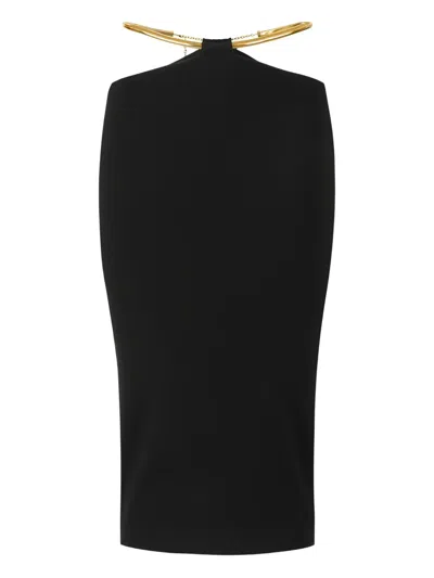 Elisabetta Franchi Cut-out Midi Skirt In Multi
