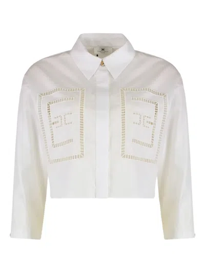 Elisabetta Franchi Cut-out Shirt In White
