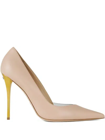 Elisabetta Franchi Cut-out Stiletto Pumps In Neutral