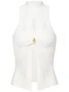 Elisabetta Franchi Tanktop Mit Cut-out In Weiss