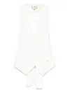 Elisabetta Franchi Weste Mit Cut-out In Weiss