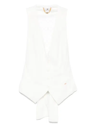 Elisabetta Franchi Weste Mit Cut-out In Weiss