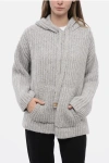 ELISABETTA FRANCHI DAILY ALPACA BLEND HOODED PULLOVER