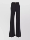ELISABETTA FRANCHI "DAILY" FLARED PALAZZO TROUSERS WITH DOUBLE STRETCH
