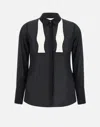 Elisabetta Franchi Daily Georgette Shirt With Tie