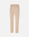 Elisabetta Franchi High-waist Tailored Trousers With Subtle Detailing In Neutral