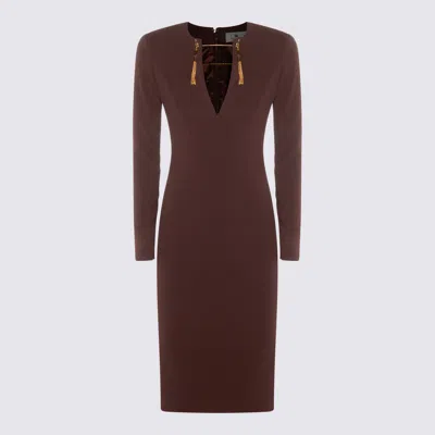 ELISABETTA FRANCHI DARK RED DRESS