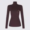 Elisabetta Franchi Dark Red Knitwear In Brown