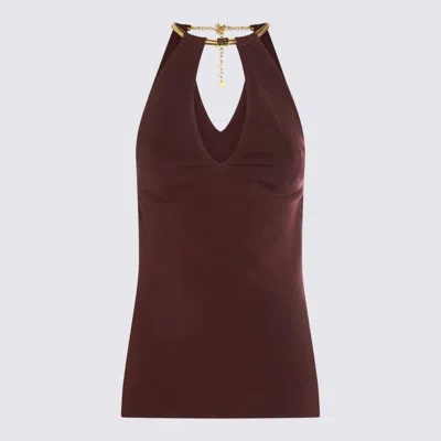 Elisabetta Franchi Dark Red Top In Burgundy
