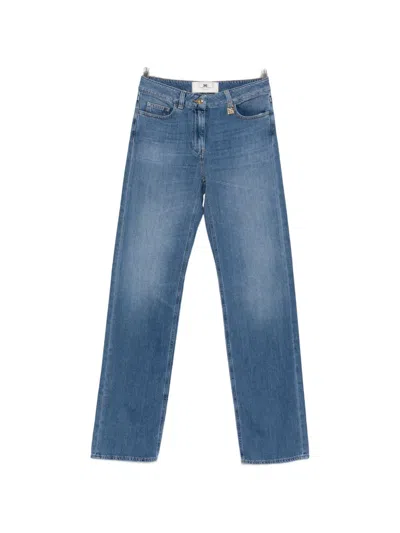 Elisabetta Franchi Denim Cotton Jeans In Blue