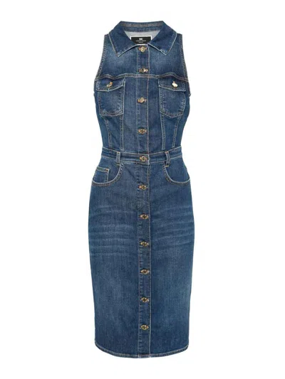 ELISABETTA FRANCHI DENIM DRESS