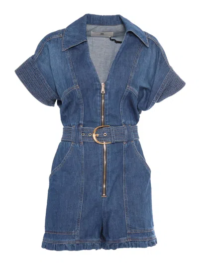 ELISABETTA FRANCHI DENIM JUMPSUIT