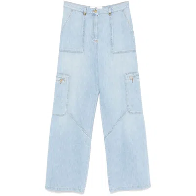 Elisabetta Franchi Denim Straight-leg Jeans In Blue