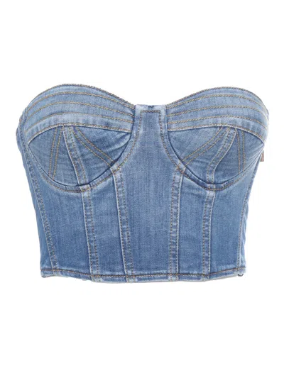 ELISABETTA FRANCHI DENIM TOP