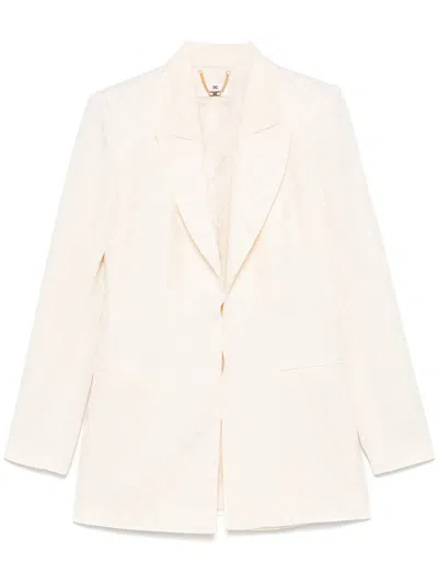 ELISABETTA FRANCHI DIAMOND-JACQUARD BLAZER