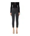Elisabetta Franchi Diamond Printed Crêpe Trousers